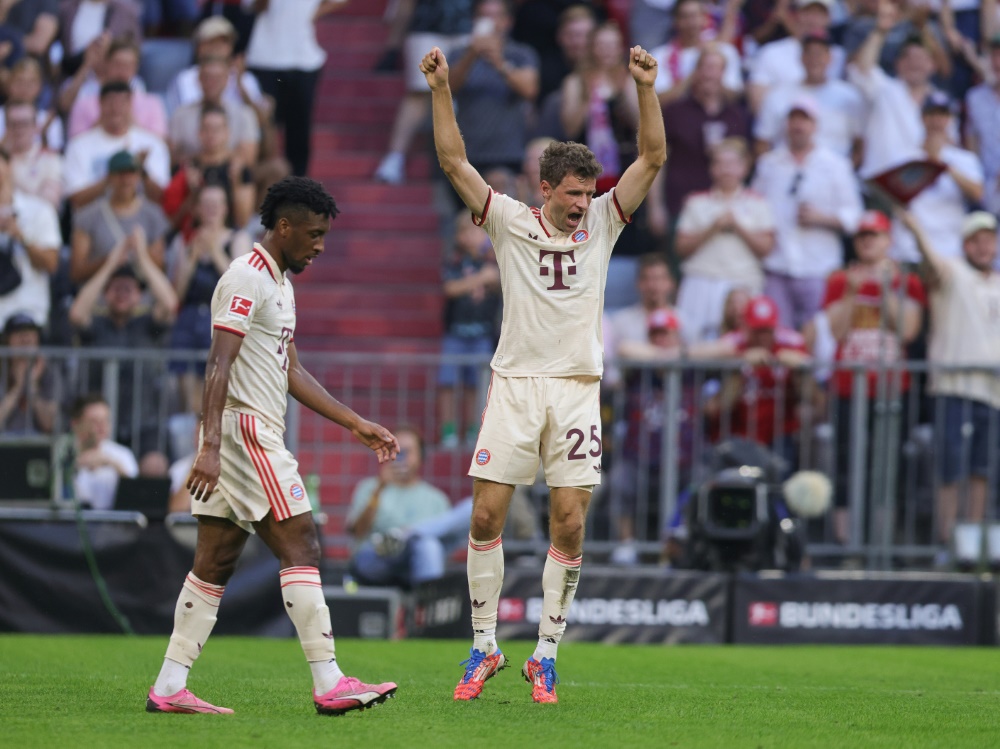 Rekordspieler und Torschütze: Thomas Müller (Foto: FIRO/FIRO/SID)