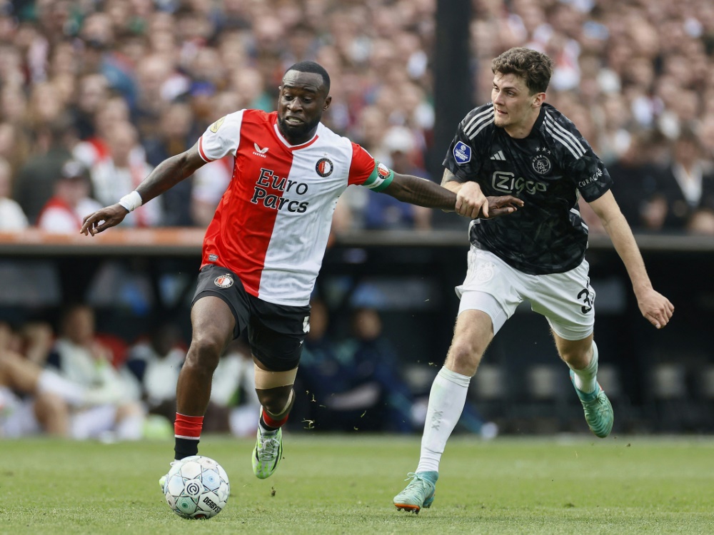 Feyenoord-Eigengewächs Lutsharel Geertruida (l.) (Foto: AFP/SID/PIETER STAM DE JONGE)