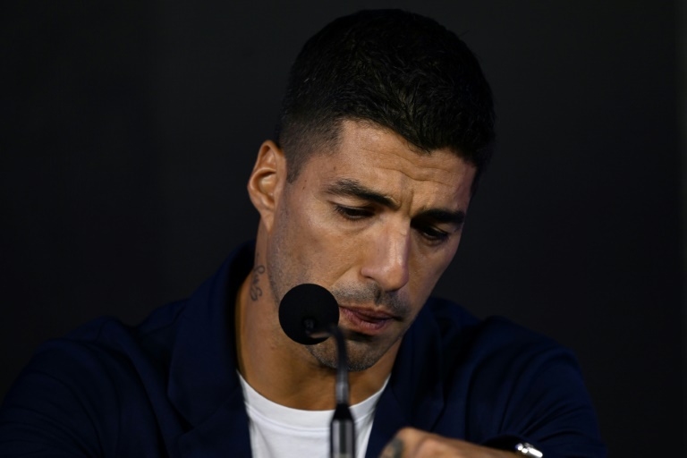 Luis Suarez macht am Freitag Schluss im Nationalteam (Foto: AFP/SID/Eitan ABRAMOVICH)