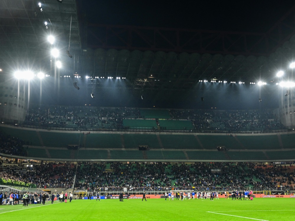 Die Curva Nord in Mailand (Foto: AFP/SID/MIGUEL MEDINA)