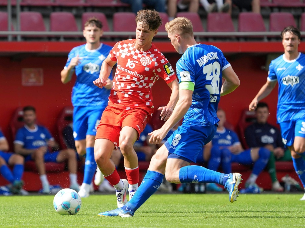 Mainz 05 testet gegen Darmstadt 98 (Foto: IMAGO/Marc Schueler/IMAGO/Marc Schueler/SID/IMAGO/Marc Schueler)