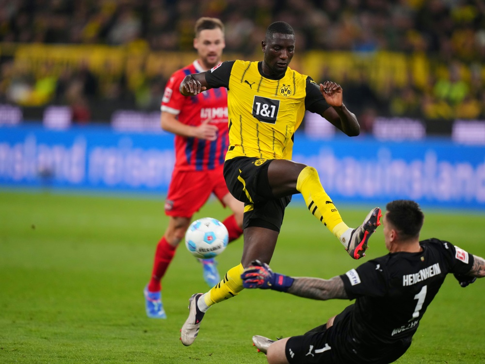 Serhou Guirassy genoss sein Debüt für den BVB (Foto: AFP/SID/Pau BARRENA)