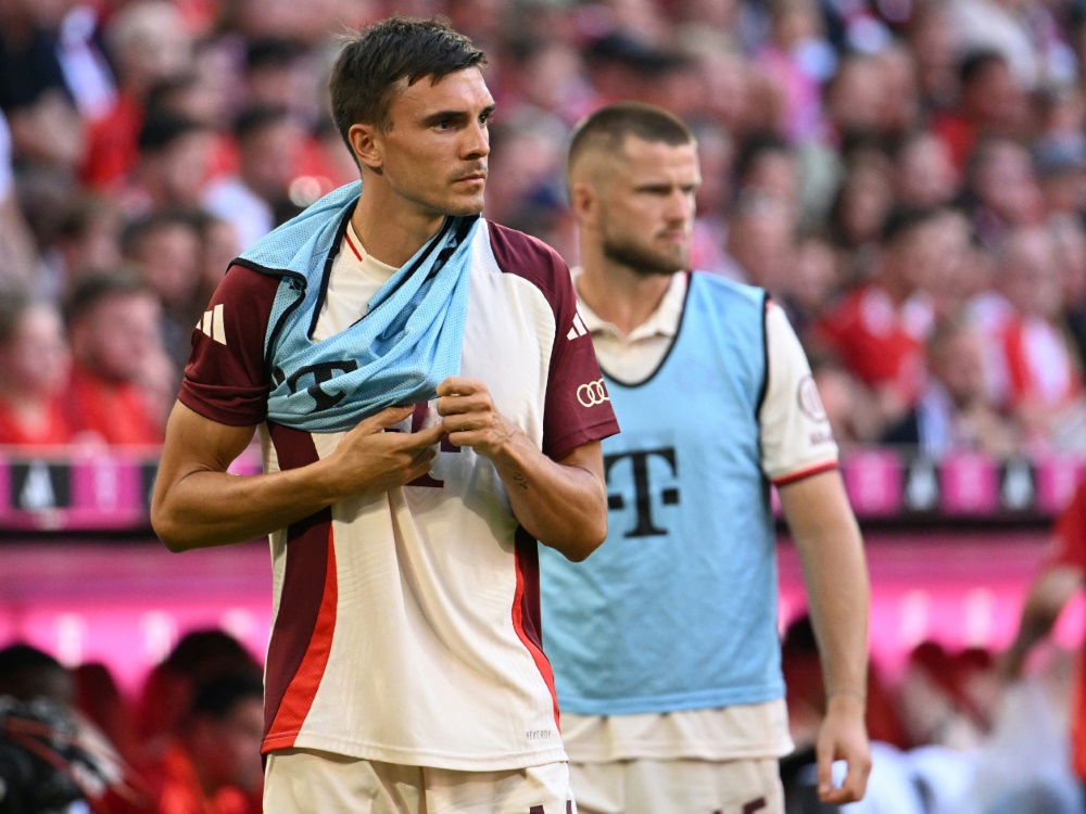 Palhinha (l.) ist bei den Bayern meist Ersatz (Foto: AFP/SID/LUKAS BARTH-TUTTAS)