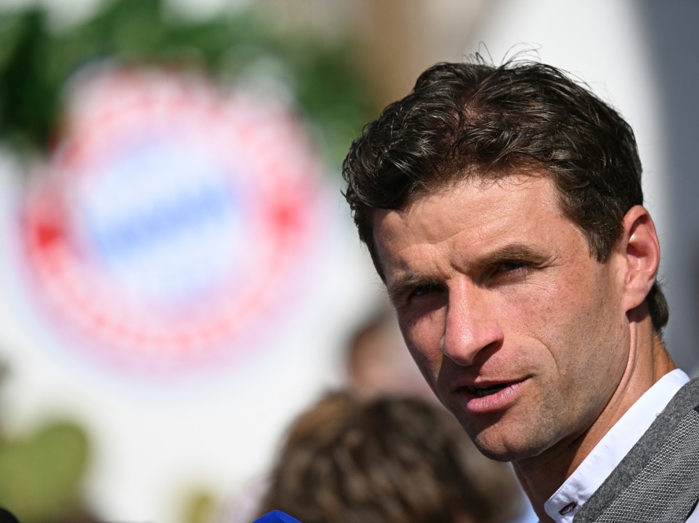 Bayern-Star Thomas Müller (Foto: AFP/SID/KIRILL KUDRYAVTSEV)