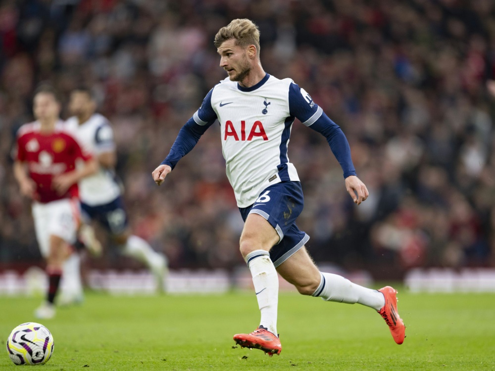 Tottenham-Stürmer Timo Werner (Foto: IMAGO/Richard Callis/IMAGO/Richard Callis/SID/IMAGO/Richard Callis/SPP)