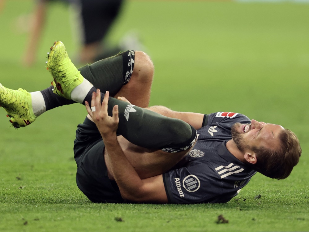 Kane verletzte sich gegen Leverkusen (Foto: AFP/SID/ALEXANDRA BEIER)