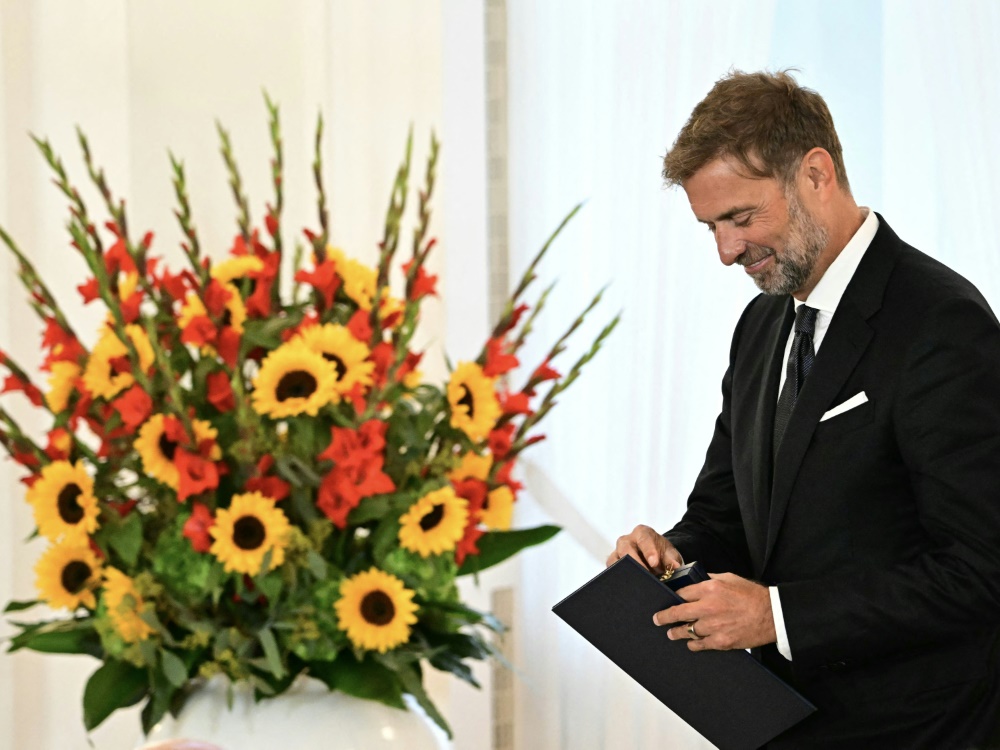 Klopp erhielt den Verdienstorden der Bundesrepublik (Foto: AFP/SID/TOBIAS SCHWARZ)