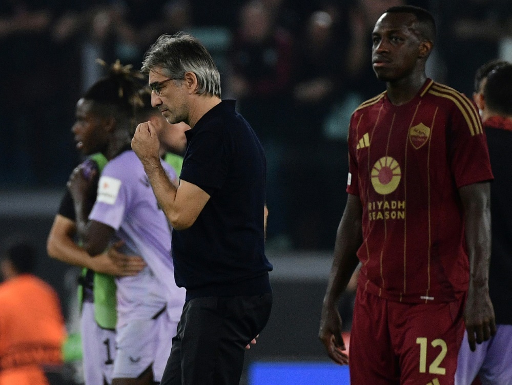 Niederlage für die Roma mit Trainer Juric (Foto: AFP/SID/Filippo MONTEFORTE)