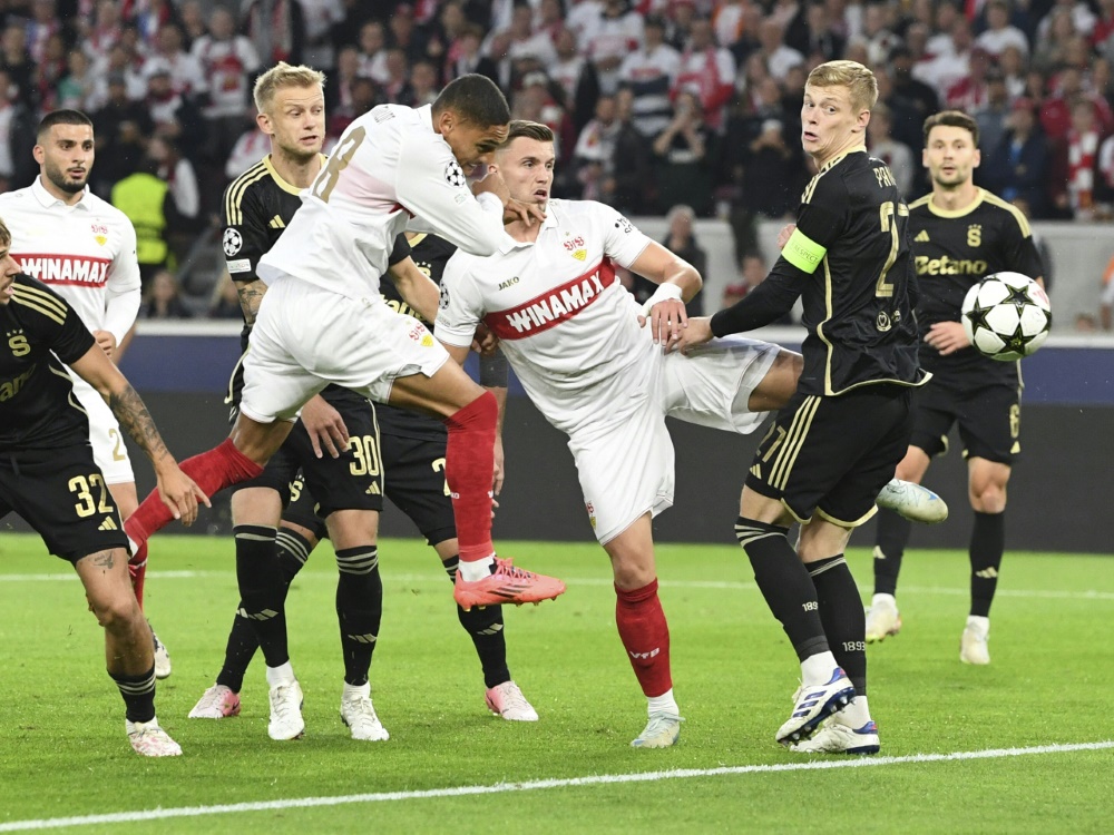 VfB: Viele Chancen, aber nur ein Tor (Foto: AFP/SID/THOMAS KIENZLE)