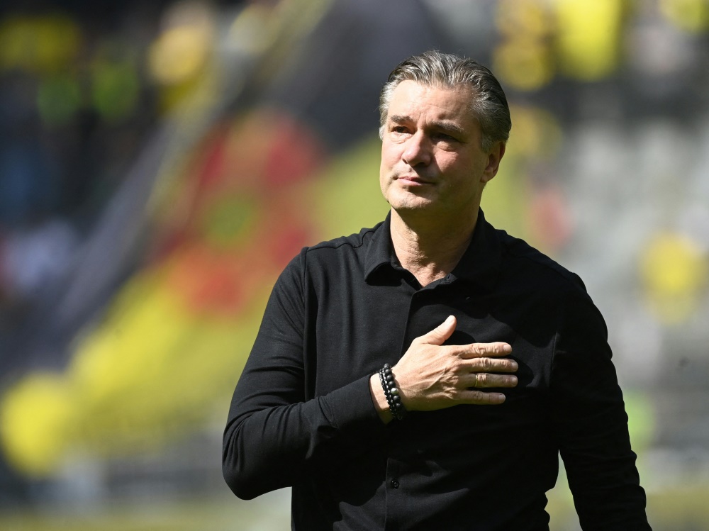 Michael Zorc bei seinem Abschied 2022 (Foto: AFP/SID/INA FASSBENDER)