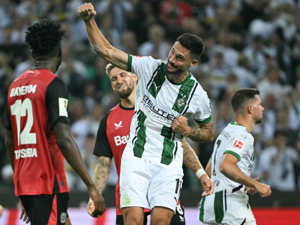 Gladbach-Stürmer Kleindienst (Foto: AFP/SID/INA FASSBENDER)