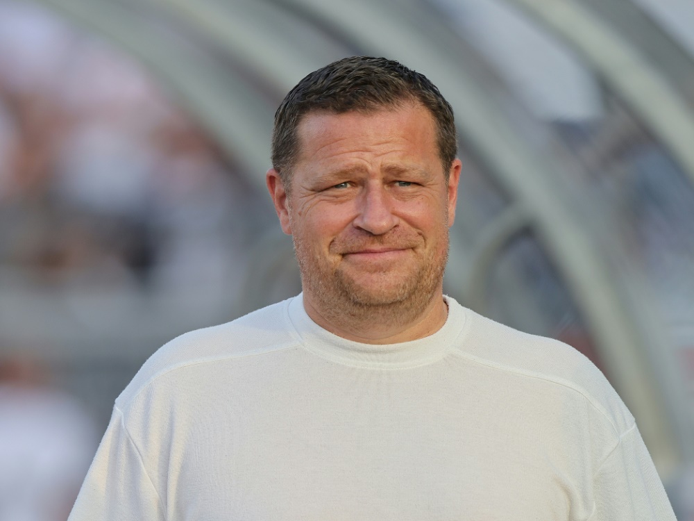 Max Eberl hadert in Frankfurt einzig mit dem Ergebnis (Foto: FIRO/FIRO/SID)