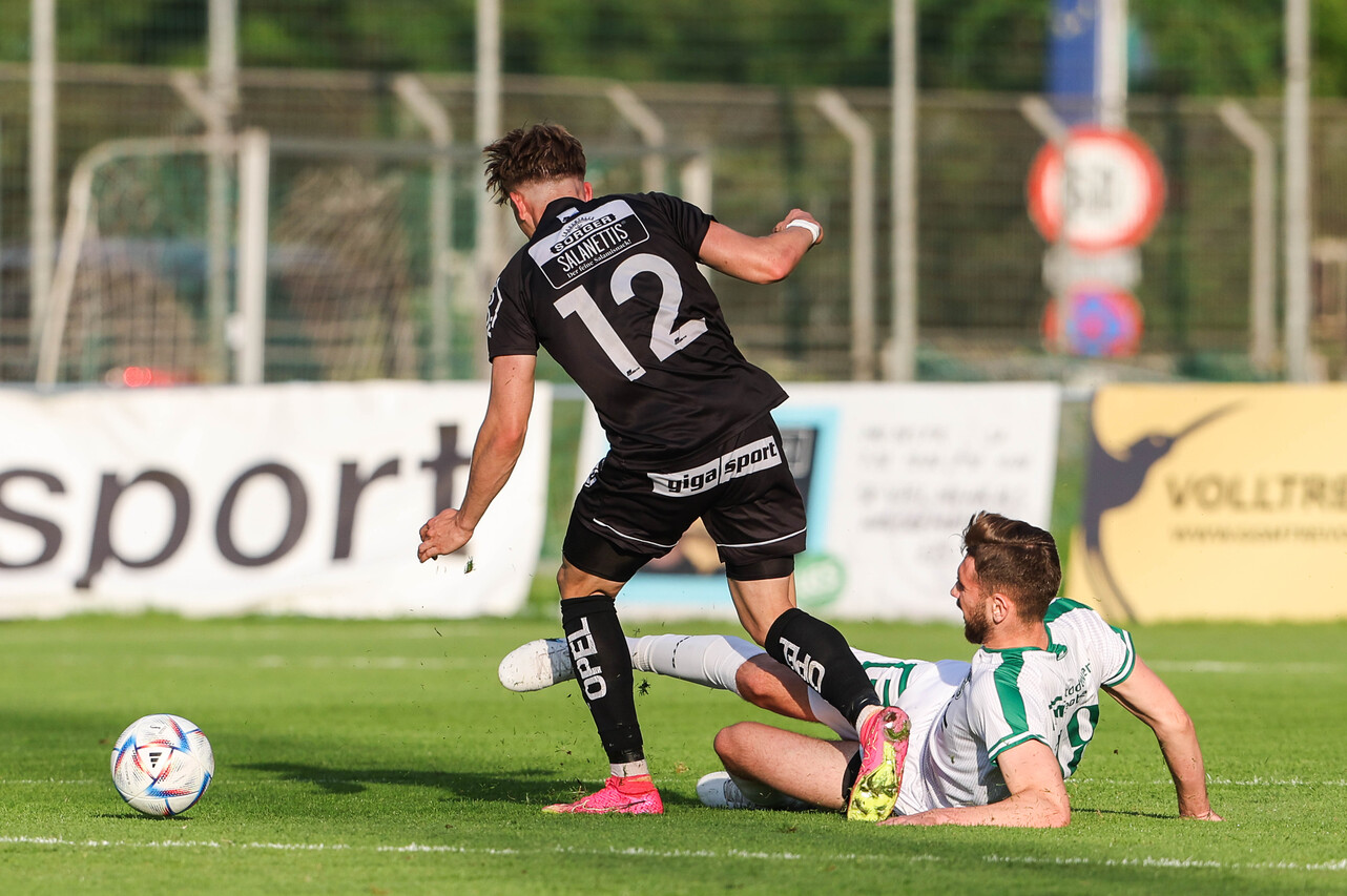 Ein Duell auf Augenhöhe lieferten sich Michael Brugger (WAC Amateure) und Marco Untergrabner (DSV Leoben)