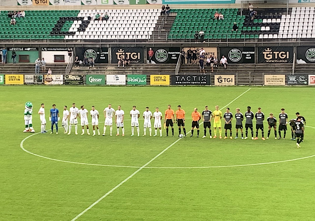 DSV Leoben - LASK Amateure kurz vor Anpfiff